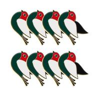 TIKODIDA Set de 8 Pines de Solapa con Diseño de Pájaro y Bandera Palestina, Broches de Aleación Livianos Diseño Compacto para Adorno y Regalo Elegante