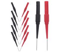 TIKODIDA Sondas de Prueba para Multímetro 12 Cables, Micropines de Aguja Afilada y Punta de Acero Inoxidable, Accesorios para Comprobador de Puesta a Tierra y Pruebas Automotrices