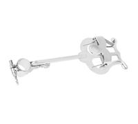 TIKODIDA Soporte de Partitura para Flauta Piccolo Ajustable y Portátil Pinzas Metálicas Seguras para Sujetar Partituras Accesorio Resistente para Músicos Color Plateado para Práctica y