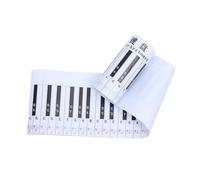TIKODIDA Tabla de Práctica Diseño 1:1 para Teclado de Piano en Pvc Blanco, Espaciamiento de Teclas Adecuado para Enseñanza y Práctica