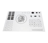 TIKODIDA Tapete de Silicona Acrílica para Uñas Almohadilla de Entrenamiento para Práctica de Aplicación Hoja Flexible para Formación de Técnicas de Uñas Apto para Manicura y Diseño