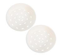 TIKODIDA Vaporeras para Alimentos de Cocina, Cesta Vaporera de Plástico Grueso 2l, Juego 2 Piezas, Utensilios para Cocinar al Vapor en Olla Arrocera Doméstica, Resistente al Calor