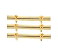 TIKODIDA Varillas de Retención de Cuerdas para Guitarra Eléctrica, 3 Piezas de Aleación de Zinc, Color Dorado, 48 Mm, Accesorio Útil para Presión de Cuerdas y Guía Estable en