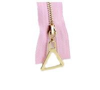 TikTako 2pcs 20-70Cm 3 # cremallera de metal de bloqueo Primer Open End-End Auto único abierto Cremalleras, rosa de oro, Primer Fin-20cm