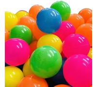 TikTakToo Bolas coloridas para piscina de bolas, diámetro de 7 cm, bolas de plástico para bebé, pelotas de juego para niños, pelotas de plástico (100)