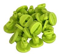 TikTakToo Moveandstic - Cierres para tubos o placas (20 cierres de tubos, color verde manzana)
