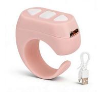 TikTok - Mando a distancia con Bluetooth, 3 botones, cámara de vídeo, mando a distancia, APP lateral, anillo de desplazamiento para OS Android Harmony OS (rosa)