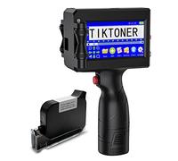 TIKTONER 127T1 Impresora de Mano Portátil con Cartucho de Tinta de Secado rápido, Pistola Impresora de Inyección de Tinta de Mano para Texto Fecha Número de Lote Código QR Código de Barras