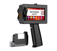 TIKTONER Impresora de inyección de tinta portátil 127T1 - Impresora portátil de mano para texto/logotipo/código QR/código de barras/fecha/número de lote/número de serie, máquina de codificación de
