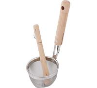 TIKUSAN Miso - Colador y mortero de miso de acero inoxidable con mortero de madera para hacer sopa de miso, fabricado en Japón, tamaño pequeño