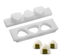 Tikusan Onigiri Mold Musubi Maker - Prensa japonesa de bolas de arroz sin BPA, fabricado en Japón estilo Kanto (grande, 3 moldes)
