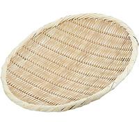 Tikusan Zaru - Colador de bambú redondo para Soba, Udon y fideos fabricado en Japón (30 cm)