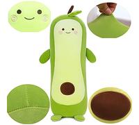 Tikwisdom Aguacate, pera de cocodrilo, aguacate verde, simulación de aguacate de peluche, almohada para dormir, muñeca, almohada, cojín de juguete (cláusula larga de 110 cm)
