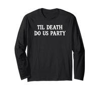 Til Death Do Us Party Bachelorette Goth Bride Bridesmaids Manga Larga