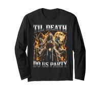 Til Death Do Us Party Gótico Despedida de Soltera Manga Larga