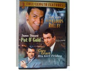 Til the Clouds Roll By, Pot O'gold, His Girl Friday - Frank Sinatra, James Stewart, Cary Grant (3 Full-length Features Dvd)