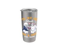 Til We Are Ghosts Mr And Mrs Est 1996 Pareja de Halloween Vaso térmico de acero inoxidable de doble pared
