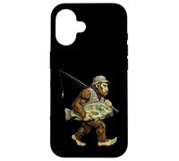 Tilapia Bigfoot Fisherman River Fishing Sasquatch Carcasa para iPhone 16