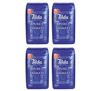 Tilda Pure basmati basmatireis, 4 unidades (4 x Paquete de 1 kg)