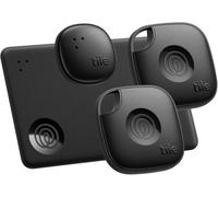 Tile by Life360 Essentials (2024) - Localizadores Bluetooth para Llaves, Carteras, mandos a Distancia y Mucho más; Encuentra Todos Tus Objetos con Facilidad. Paquete de 4 (Mate/Slim/Sticker)