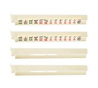 Tile Game Rack, Mahjong Table Tools, Rack Pusher with Stable Base, Sliders with Comfortable Grip, Board Game Gear, for Family Travel House Party Club Holiday Festive