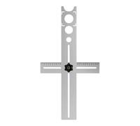 Tile Hole Localizador - Portable Stainless Steel Adjustable Guide | Marble Punching Tools | For Ceramic Marble Wood Glass Floor And Other Places