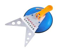 Tile Hole Locator, Suction Cup Positioning Fixer, 7.28x4.72x1.97 Inches Vacuum Base Tiles Opening Tool for Precise Drilling on Ceramic, Glass, Porcelain, Adjustable, Reusable Guide