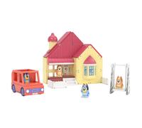 Tile Town Bluey Heeler Home & 4WD Vehicle Magnetic Tiles Construction Building Playset + Family Figures Kids 3-5+ New Action Tiles Realistic Builds