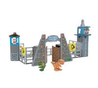Tile Town Jurassic World Gate Escape - Juego de construcción y Figuras magnéticas, para niños de 3 a 5 años, nuevos Azulejos de acción para Juego de acción, construcciones realistas, Juguete Creativo