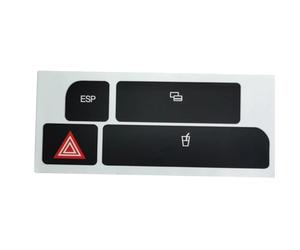 TiLeze Coche Interior Compatible con para A4 2004 2005 2006 ESP Portavasos Pegatinas Reparación Botón Desgastado Perilla Interruptor Interior del Coche Reparación Calcomanía Etiqueta