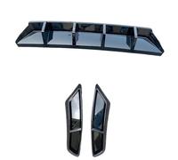 TILIEINE Alerón Trasero Compatible con Passat B8 Variant Valance 2015-2019 Kit de carrocería de Parachoques difusor de Labio Trasero AleróN de Labio(3pcs-Black)