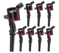 TILIEINE Bobina Encendido Coche Compatible con Ford Crown 4.6L V8 1998-2011 DG508 bobinas de Encendido Kit de Bobina de Encendido(Black)