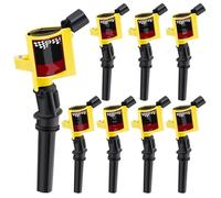 TILIEINE Bobina Encendido Coche Compatible con Ford Crown 4.6L V8 1998-2011 DG508 bobinas de Encendido Kit de Bobina de Encendido(Yellow)