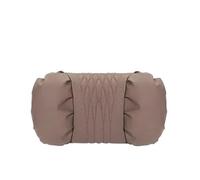 TILIEINE Cuello del automóvil Juego de Almohadas para reposacabezas y Soporte Lumbar para Coche, diseño Transpirable y Perforado, Compatible con Todos los Modelos.(Brown Headrest)