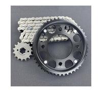 TILIEINE Moto Piñon Delantero Ajuste para CBF190 CB190R/190X 428 14T Kit de piñón Trasero Delantero 40T/43T/45T/48T/50T con Cadena 428H Piñones Motocicleta(48T Rear 14T Front)