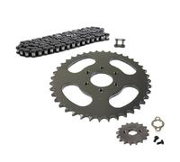 TILIEINE Moto Piñon Delantero Cadena 428-104L 14/15/16/17T Kit de piñón Trasero Delantero de 40 Dientes para 125 150 200 250cc ATV Quad Buggy Go Kart Piñones Motocicleta(17T Set)