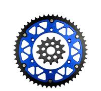 TILIEINE Moto Piñon Delantero Compatible con WR250 WR250F YZ125 YZ250 YZ250F PRTEWXYZ 13T 45T 46T 47T 48T 49T 51T 52T Kit de piñón Trasero y Delantero Piñones Motocicleta(520 13T-51T)