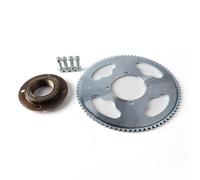 TILIEINE Moto Piñon Delantero Piñón Trasero de Dientes 25H 55T/65T/80T con Kit Adaptador de trinquete de Rueda Libre para Bicicletas Go Kart Scooter Piñones Motocicleta(80T)