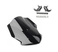 TILIEINE Parabrisas Ajuste para MT-07 MT 07 2018-2022 FZ07 FZ-07 Protector Deflector de Pantalla de Parabrisas de Motocicleta Deflector de Viento para Parabrisas(Black)