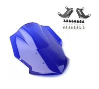 TILIEINE Parabrisas Ajuste para MT-07 MT 07 2018-2022 FZ07 FZ-07 Protector Deflector de Pantalla de Parabrisas de Motocicleta Deflector de Viento para Parabrisas(Blue)