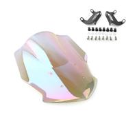 TILIEINE Parabrisas Ajuste para MT-07 MT 07 2018-2022 FZ07 FZ-07 Protector Deflector de Pantalla de Parabrisas de Motocicleta Deflector de Viento para Parabrisas(White Iridium)