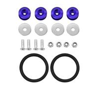 TILIEINE Soporte Parachoques Delante Kit de Cierre rápido Universal para Parachoques Trasero y Delantero, con lengüetas liberación Junta tórica para Carreras Deriva(Blue)