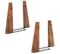 TILISMA - Libro de madera hecho a mano - Calle libro decorativo para estantes - Apretado libros robustos para libros pesados - Nogal