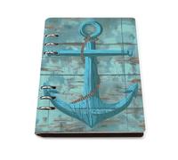 Tilivyx Cuaderno Espiral Ancla En Madera Diario De Escritura Cuaderno De Cuero Pu 90 Hojas Para El Trabajo Escuela