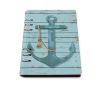 Tilivyx Cuaderno Espiral Ancla En Madera Diario De Escritura Cuaderno De Cuero Pu 90 Hojas Para El Trabajo Escuela