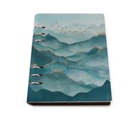 Tilivyx Cuaderno Espiral Paisaje De Montaña Diario De Escritura Cuaderno De Cuero Pu 90 Hojas Para El Trabajo Escuela