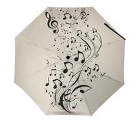 Tilivyx Paraguas Notas Musicales Paraguas Plegable Automático Paraguas Con Protección Solar Uv Paraguas Portátil