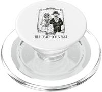 Till Death Do Us Part Esqueleto Boda Pareja Día de San Valentín PopSockets PopGrip para MagSafe