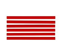 TILL. - Lápiz de carpintero 175 mm - Juego de 6 piezas | Color rojo | Mina resistente | Herramienta de marcado preciso | Uso profesional y doméstico