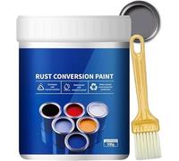 TiLLOOO Qidaxia Rust Conversion Paint,4 In 1 rust conversion paint, Remover For Metal, Change Rust to Paint Reconditioning,Water Based Metallic Pain (Gray)